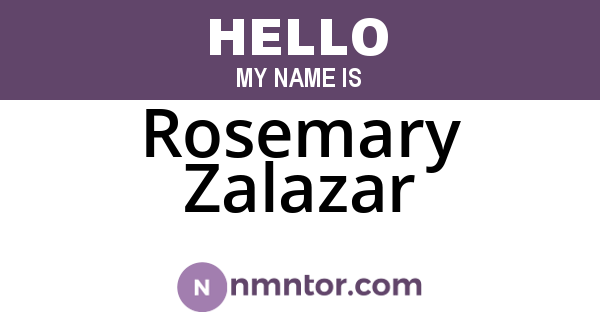 Rosemary Zalazar