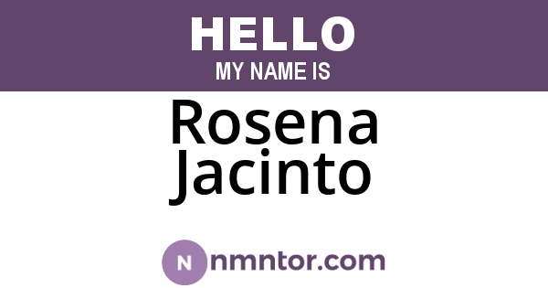 Rosena Jacinto