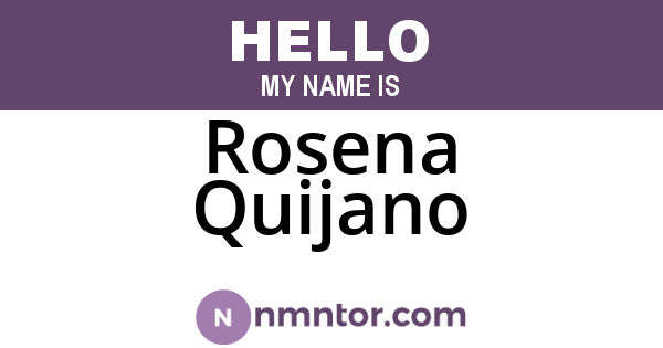 Rosena Quijano