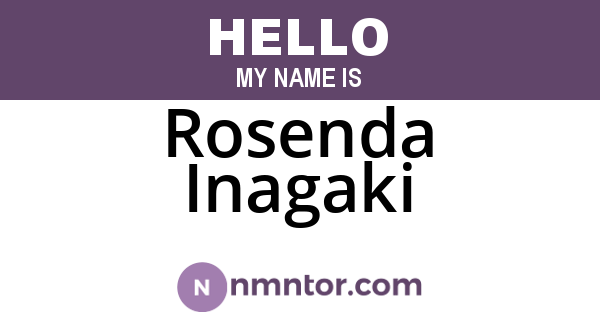 Rosenda Inagaki