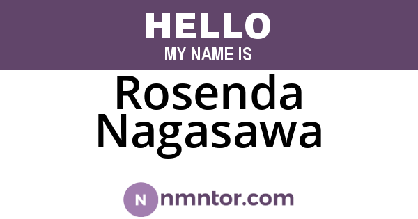 Rosenda Nagasawa
