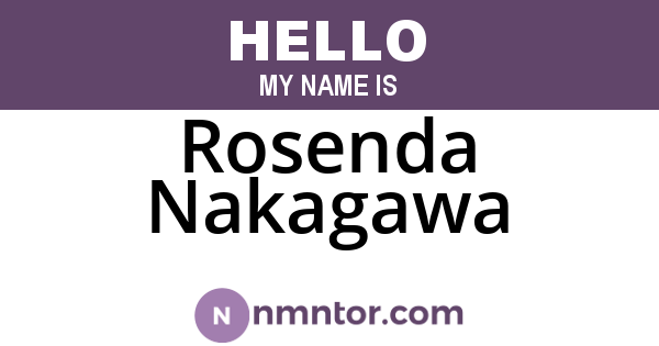 Rosenda Nakagawa