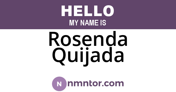 Rosenda Quijada