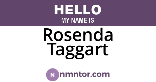 Rosenda Taggart