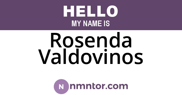 Rosenda Valdovinos