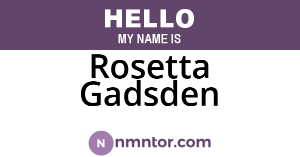 Rosetta Gadsden