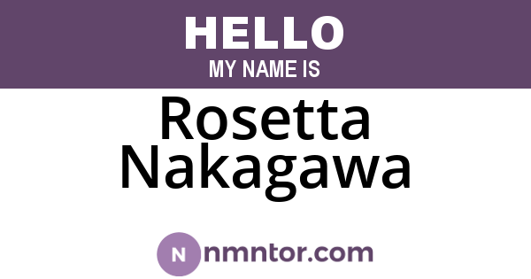 Rosetta Nakagawa