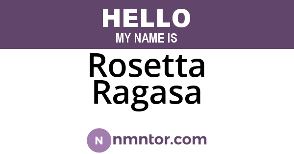 Rosetta Ragasa