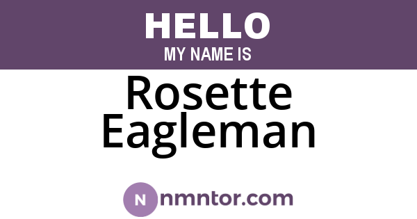 Rosette Eagleman