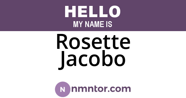 Rosette Jacobo