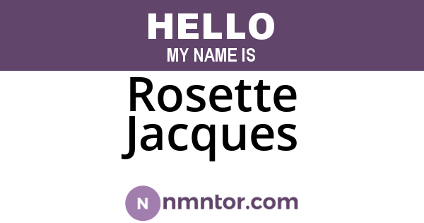 Rosette Jacques