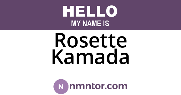 Rosette Kamada