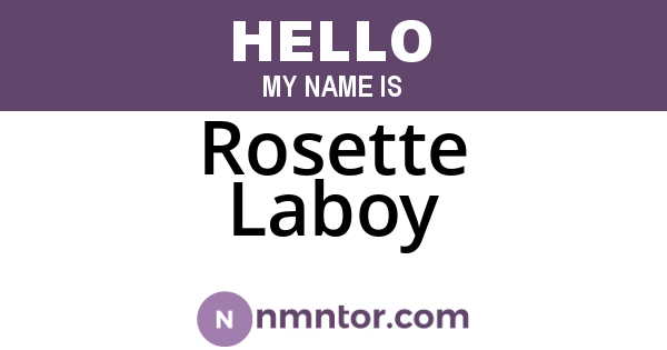 Rosette Laboy