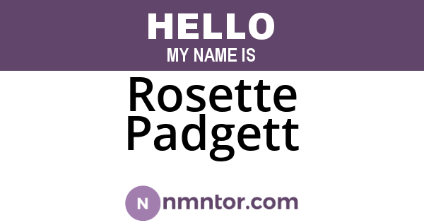 Rosette Padgett