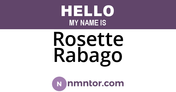 Rosette Rabago