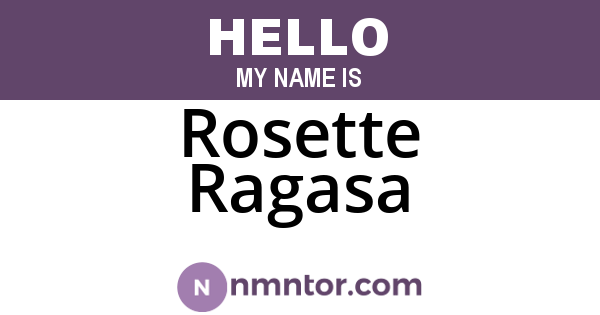 Rosette Ragasa