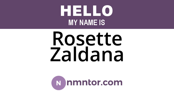 Rosette Zaldana
