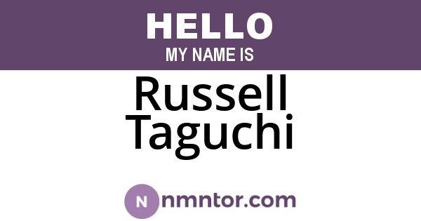 Russell Taguchi