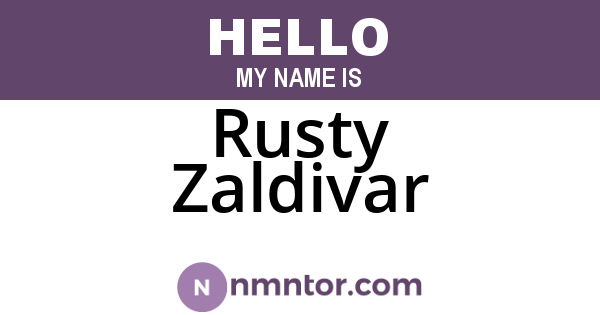 Rusty Zaldivar