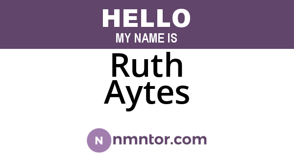 Ruth Aytes