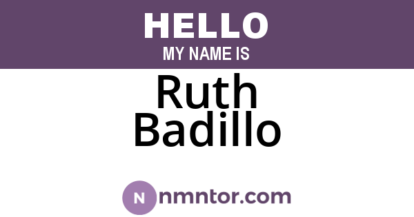 Ruth Badillo