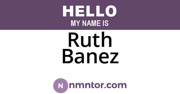 Ruth Banez