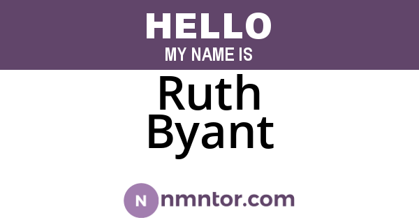 Ruth Byant