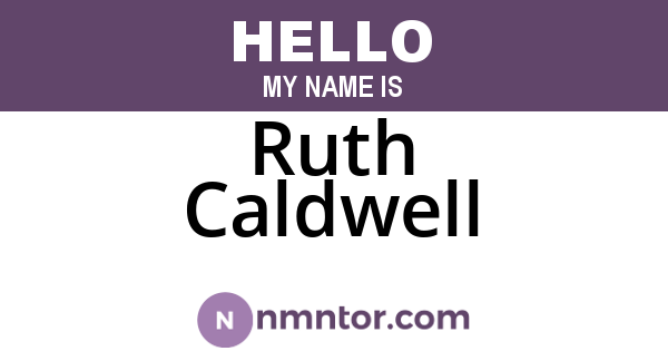 Ruth Caldwell