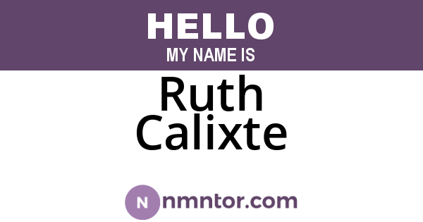 Ruth Calixte