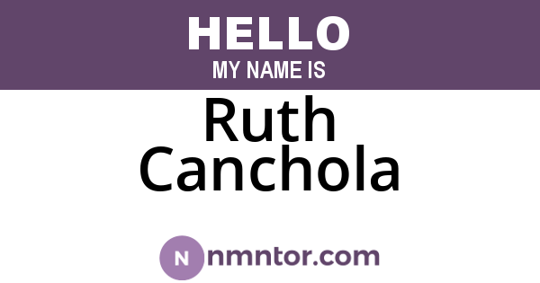 Ruth Canchola