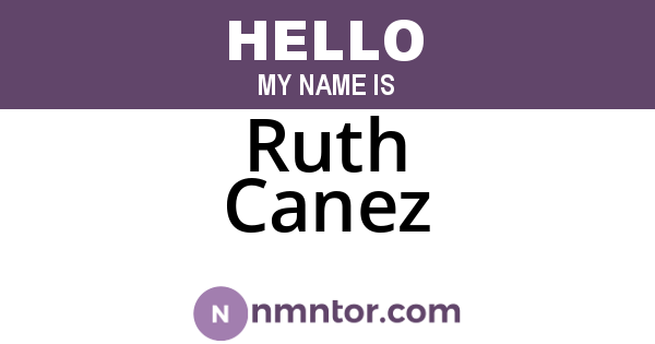 Ruth Canez