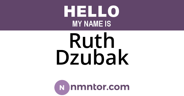Ruth Dzubak