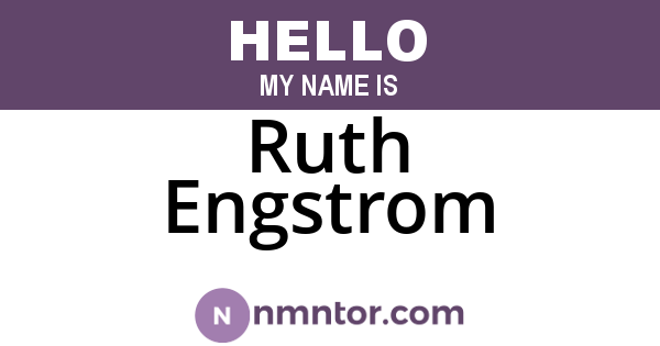 Ruth Engstrom