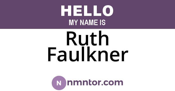 Ruth Faulkner
