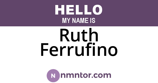 Ruth Ferrufino