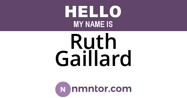 Ruth Gaillard