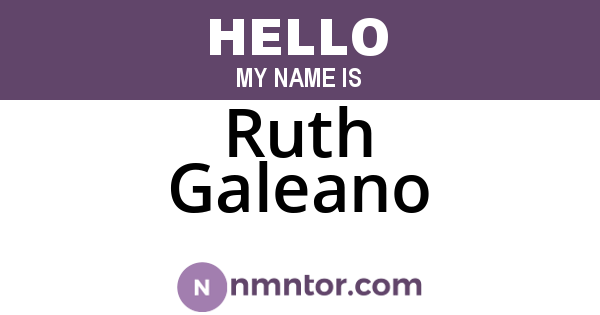 Ruth Galeano