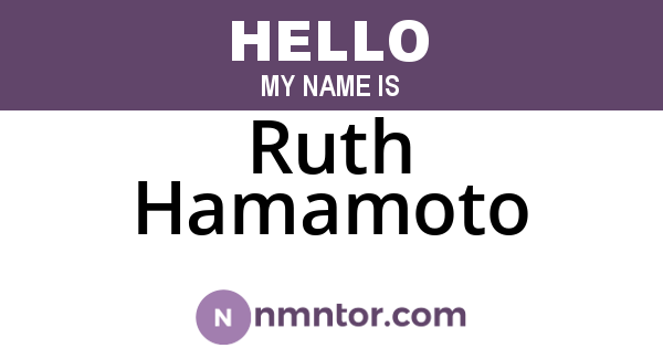 Ruth Hamamoto
