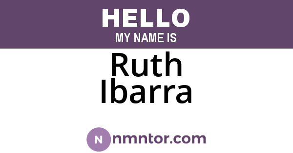 Ruth Ibarra