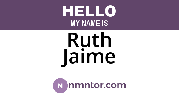 Ruth Jaime