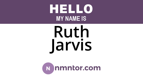 Ruth Jarvis