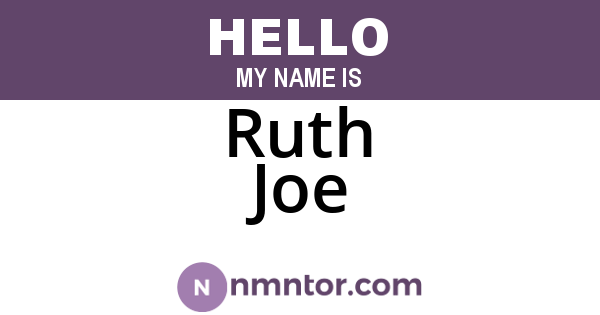 Ruth Joe