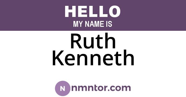 Ruth Kenneth
