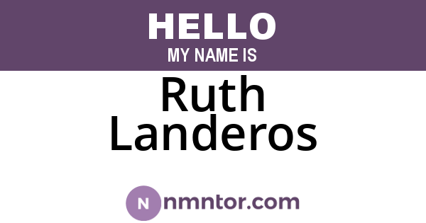 Ruth Landeros