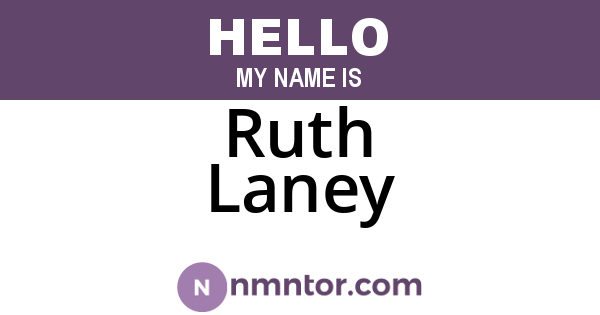 Ruth Laney