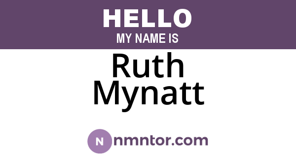 Ruth Mynatt