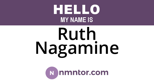 Ruth Nagamine