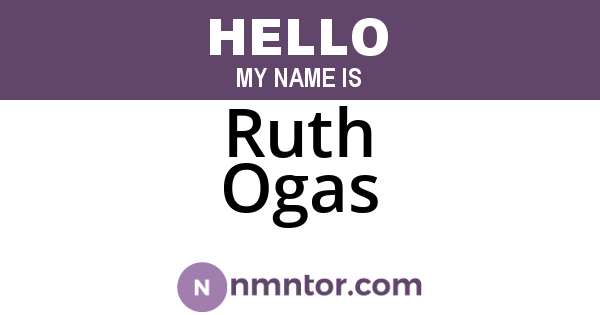 Ruth Ogas