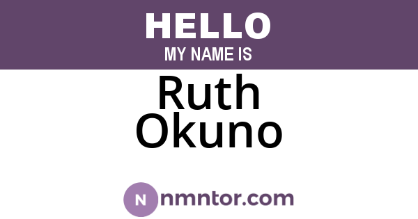 Ruth Okuno