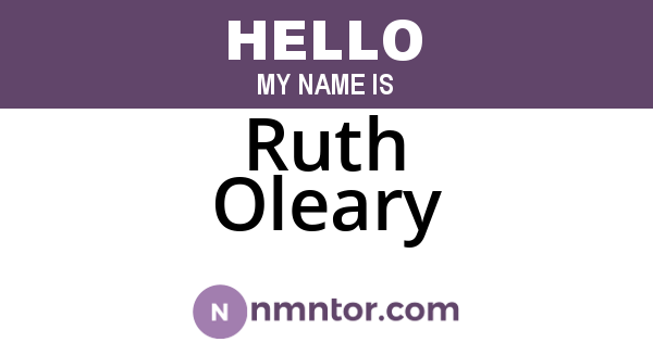 Ruth Oleary